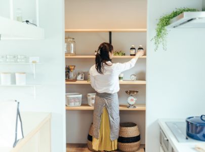 調理器具やお皿、食料もすっきり