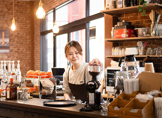 ORANGE COFFEE STAND