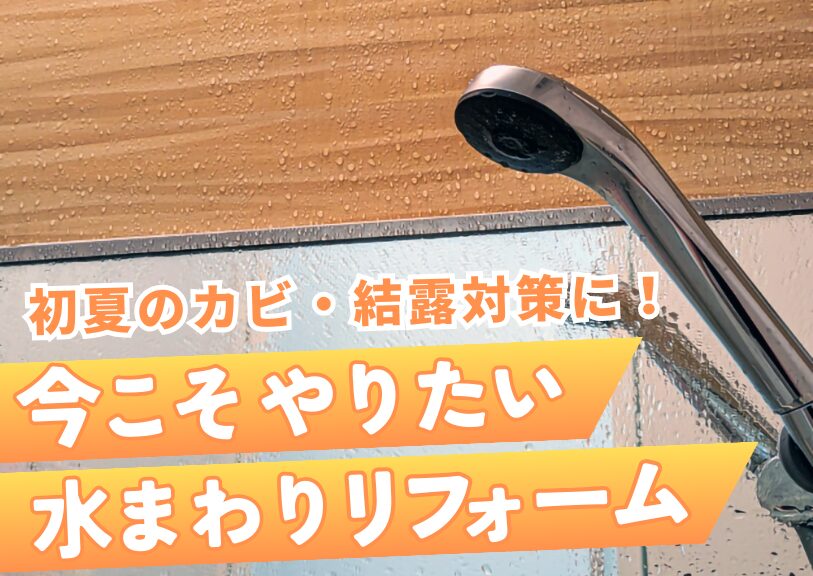 初夏のカビ・結露対策に！今こそやりたい水まわりリフォーム