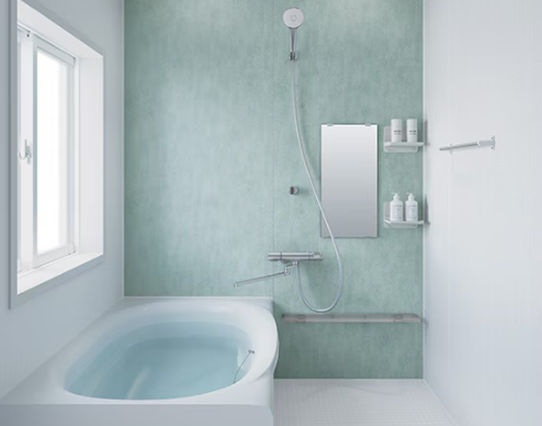 最新のユニットバスへ